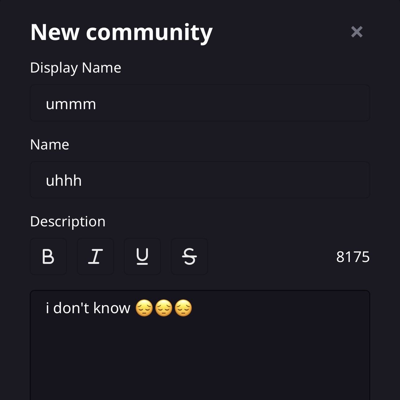 User banner