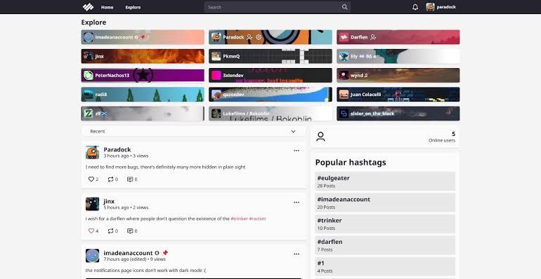 User banner