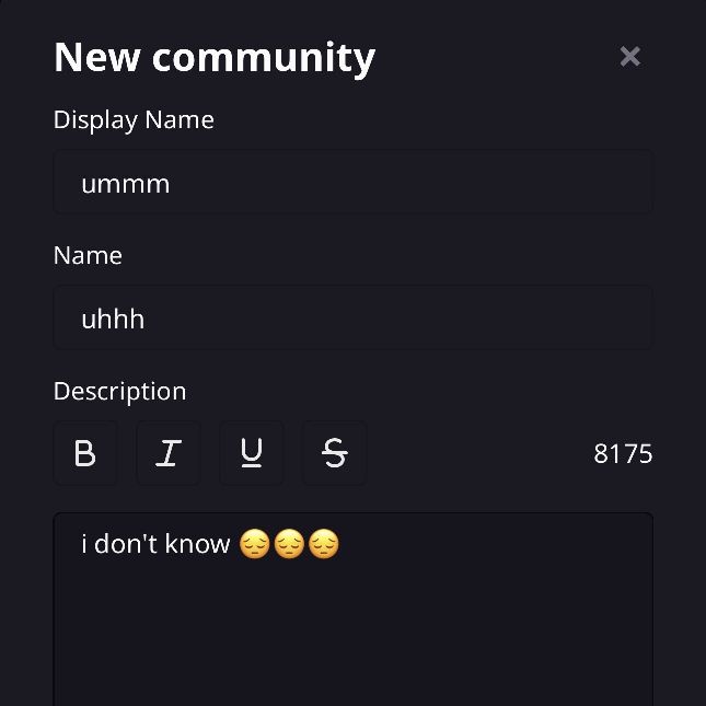 User banner