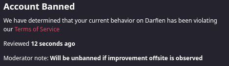 User banner