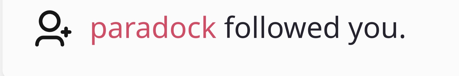 User banner